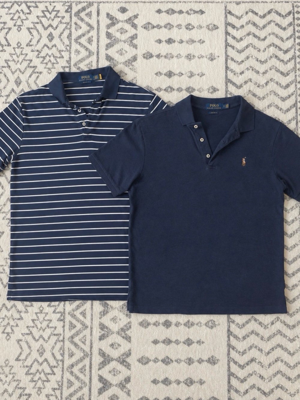 Ralph Lauren Navy & White Men's Polo Duo